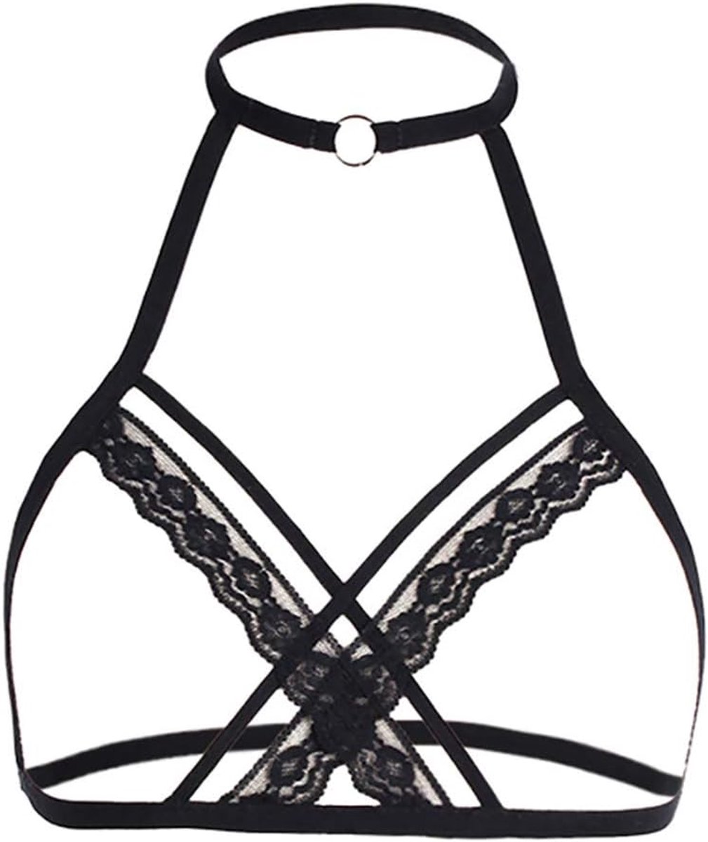 Lingerieset voor dames, kant, sexy, babydoll, bodysuit, transparant, satijn, nachtkleding, mesh, babydoll, open rug, chic, pyjama, A5