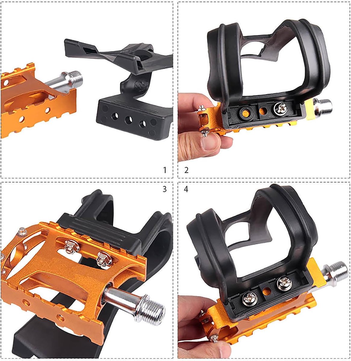 Pedaalriemclip, fiets teen clips, kooi vervanging, strapless teen pedaal clip, outdoor accessoires