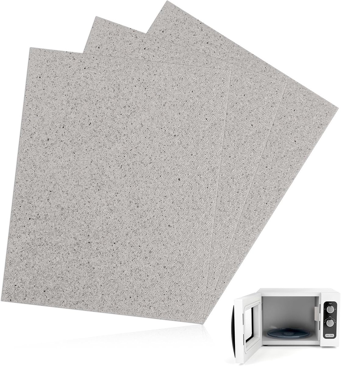 15 x 12 cm microrijf voor magnetrons, 3 stuks glimmerbladen, golfgeleider, universele magnetronplaten, reparatie-accessoires voor de meeste magnetronmodellen