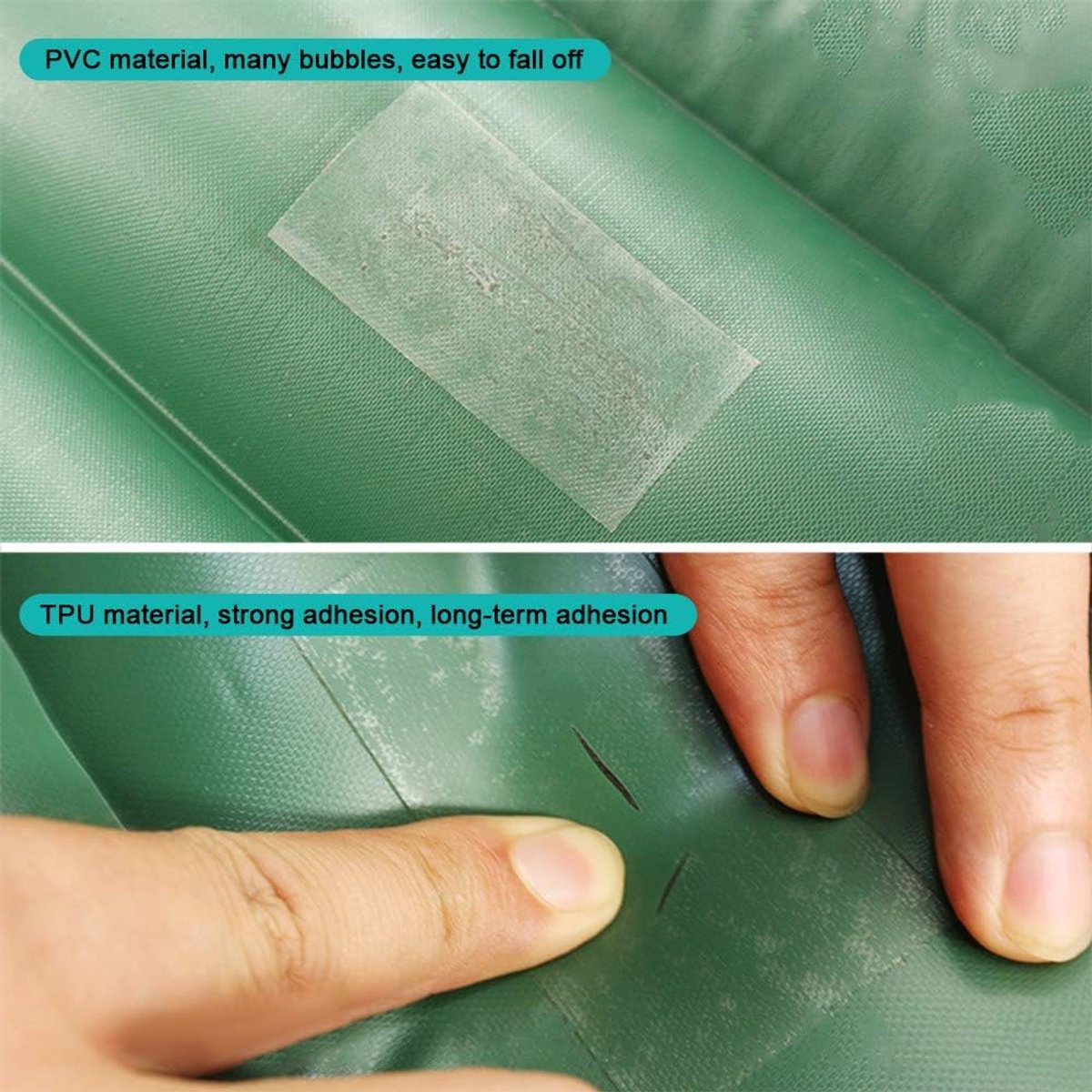 Luchtbed reparatieset - transparante tape - zelfklevende patches - eenvoudig in gebruik - ShopVlot