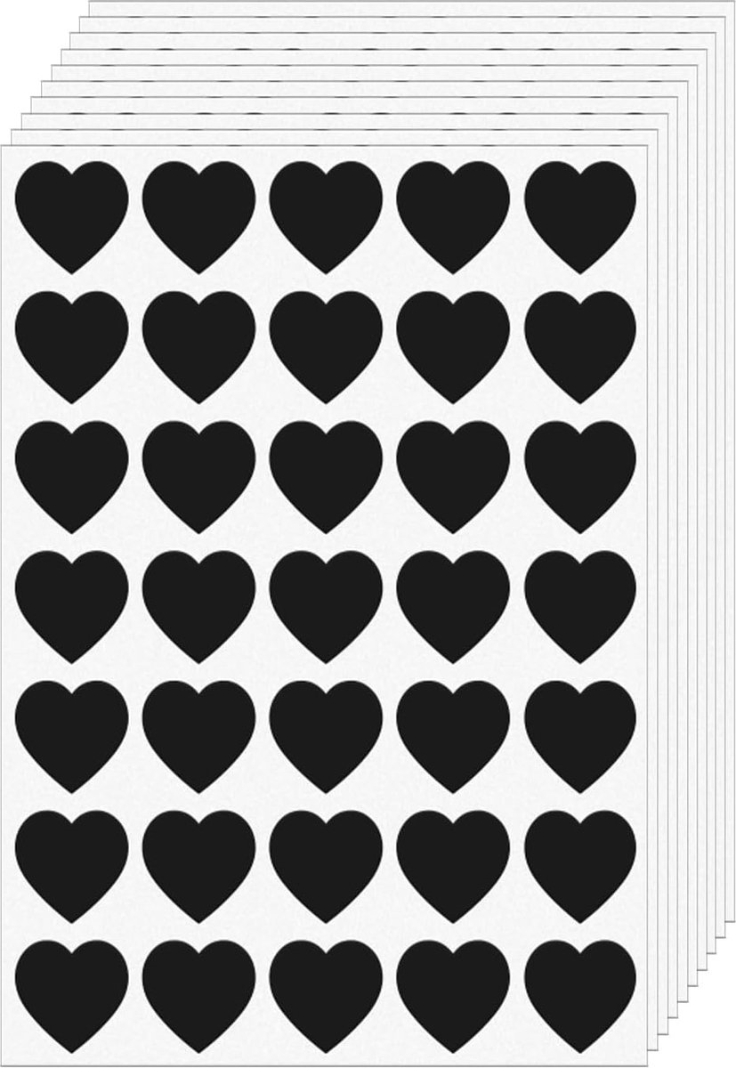 Hartstickers 25mm - Vinyl Labels - Waterdicht en Verwijderbaar - Perfect voor Valentijnsdag - ShopVlot