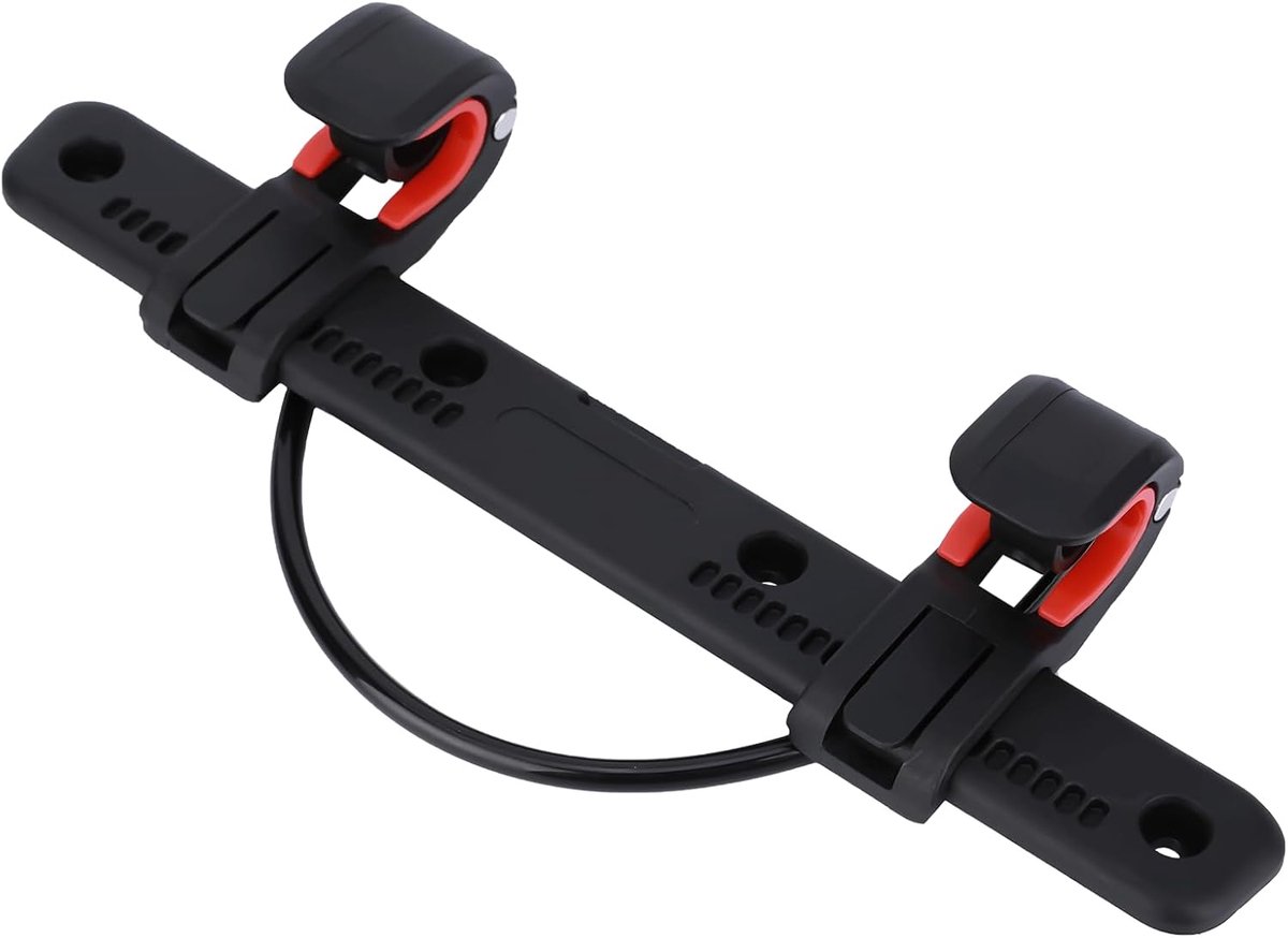 SnelShoppen - Fiets en Motorfiets Afneembare Zijtas Bevestiging met Stevige Gespen, Praktische Montage Gereedschappen, Zwarte Luggage Carrier Accessoi