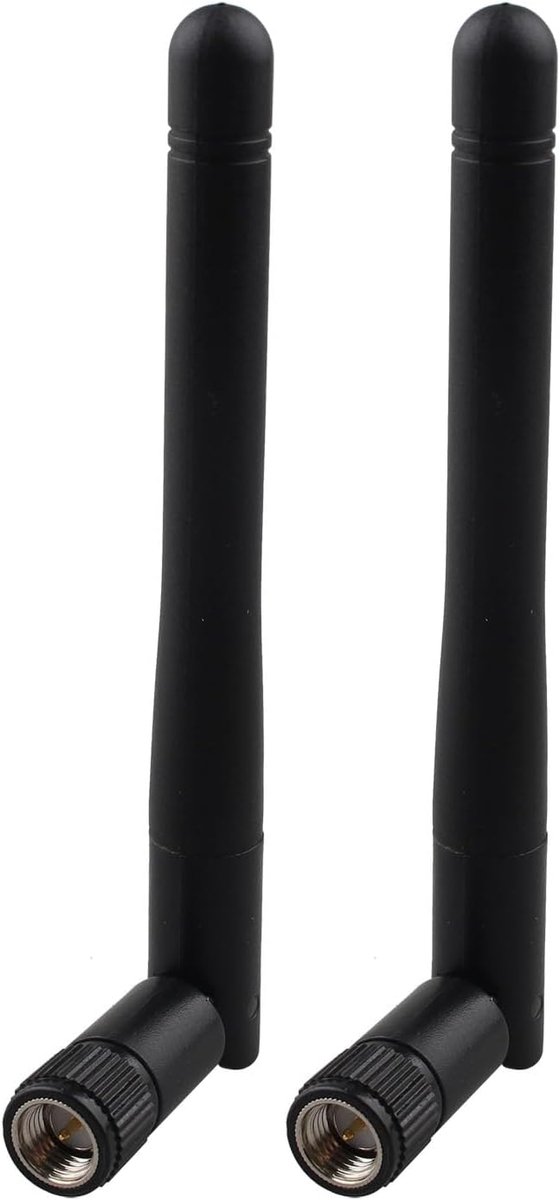 2 Stuks 433MHz Antenne 3dBi SMA Mannelijke connector Omnidirectionele verticale NFC RFID-antenne voor CB-radio CB Draadloze WLAN Ham-radio Walkie-talkie