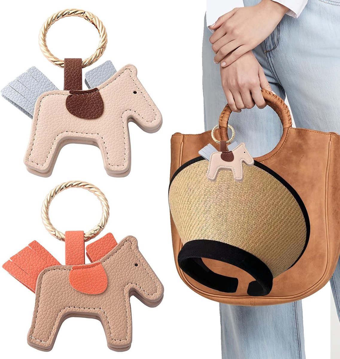 Clip voor hoed, 2 stuks schattige paardentas, hoed clip, magnetische clips voor draagbare tassen buiten