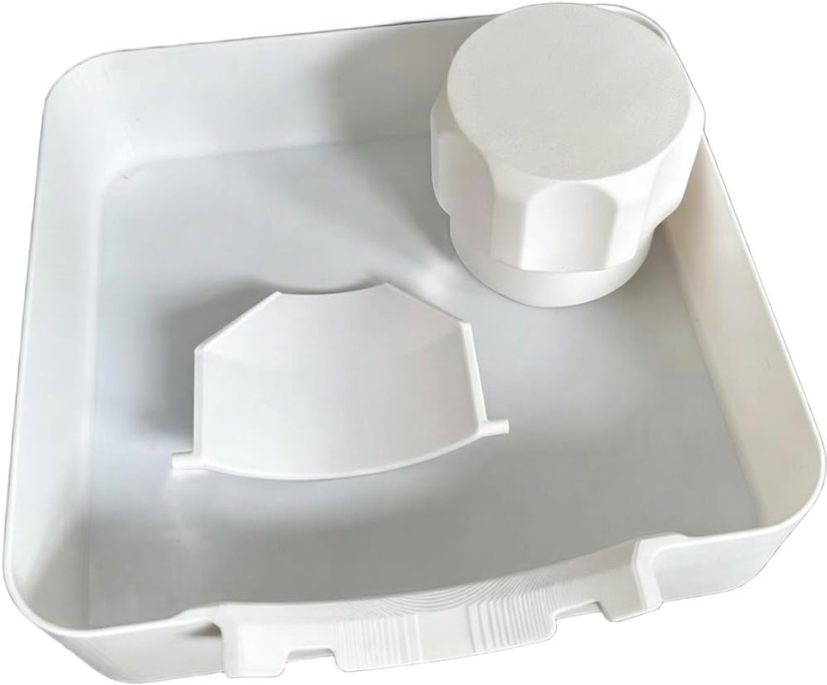 Lekbak wasmachine - Afvoerbak - Opvangbak - universele wasmachine lekbak - Lekbak voor Wasmachine en Vaatwasser - wateropvangbak voor kelder, woning, camper - wit