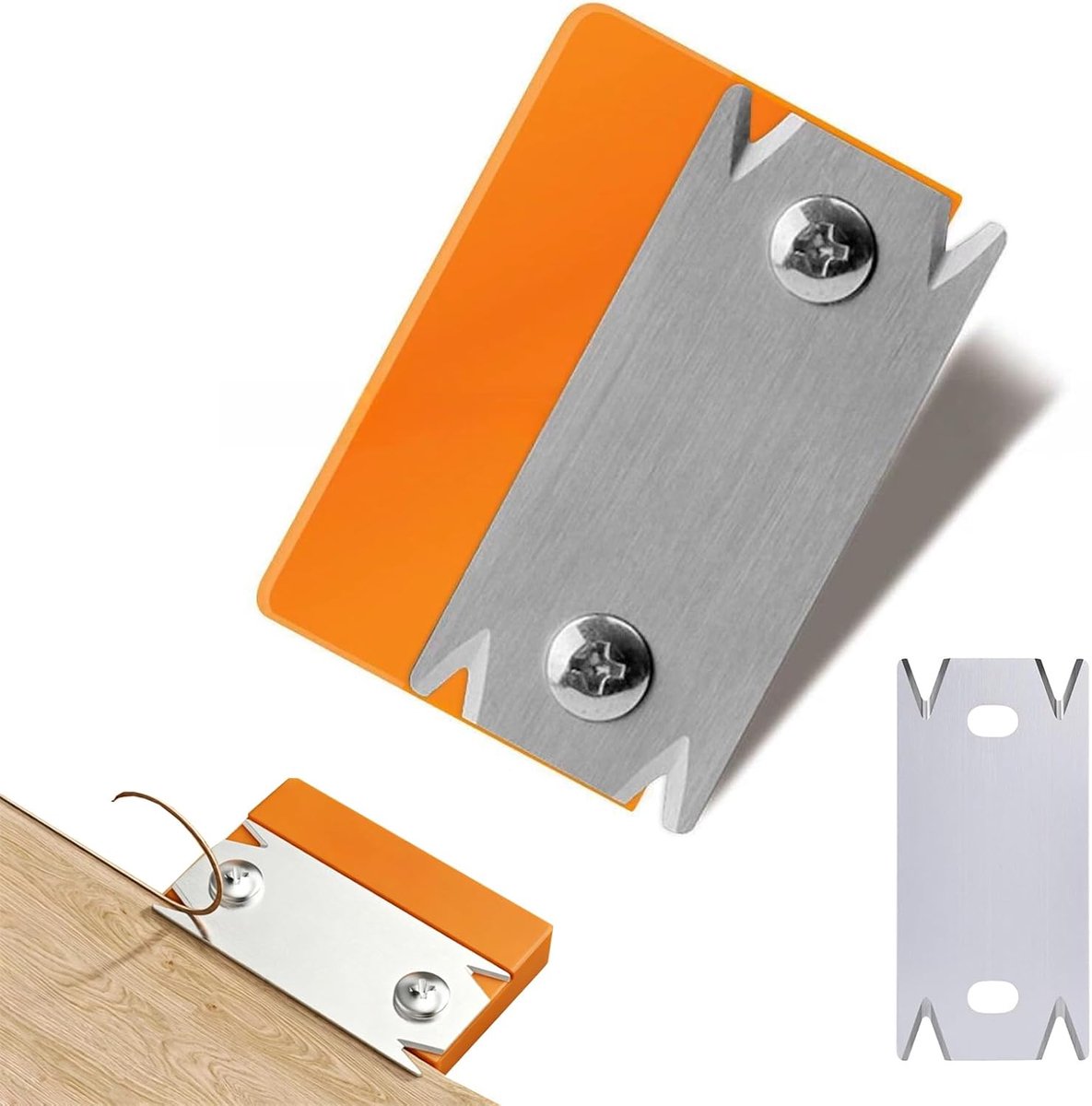 Kantensnijder met reservelemmet, handmatige fineerrandsnijder, omlijmer handschaaf, voor PVC en ABS houtbewerking