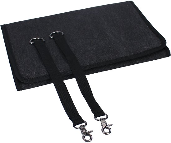 Luiertas Kidzroom - Denim Zwart - Inclusief Bijpassend Verschoningsmatje - 40x28x16 cm — afbeelding 4