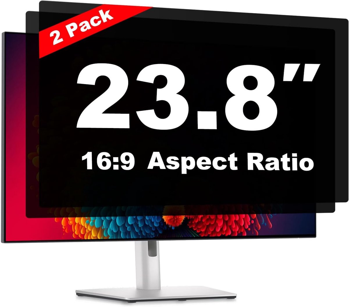 Privacyfilter voor Monitor 23.8 Inch 16:9, Set van 2