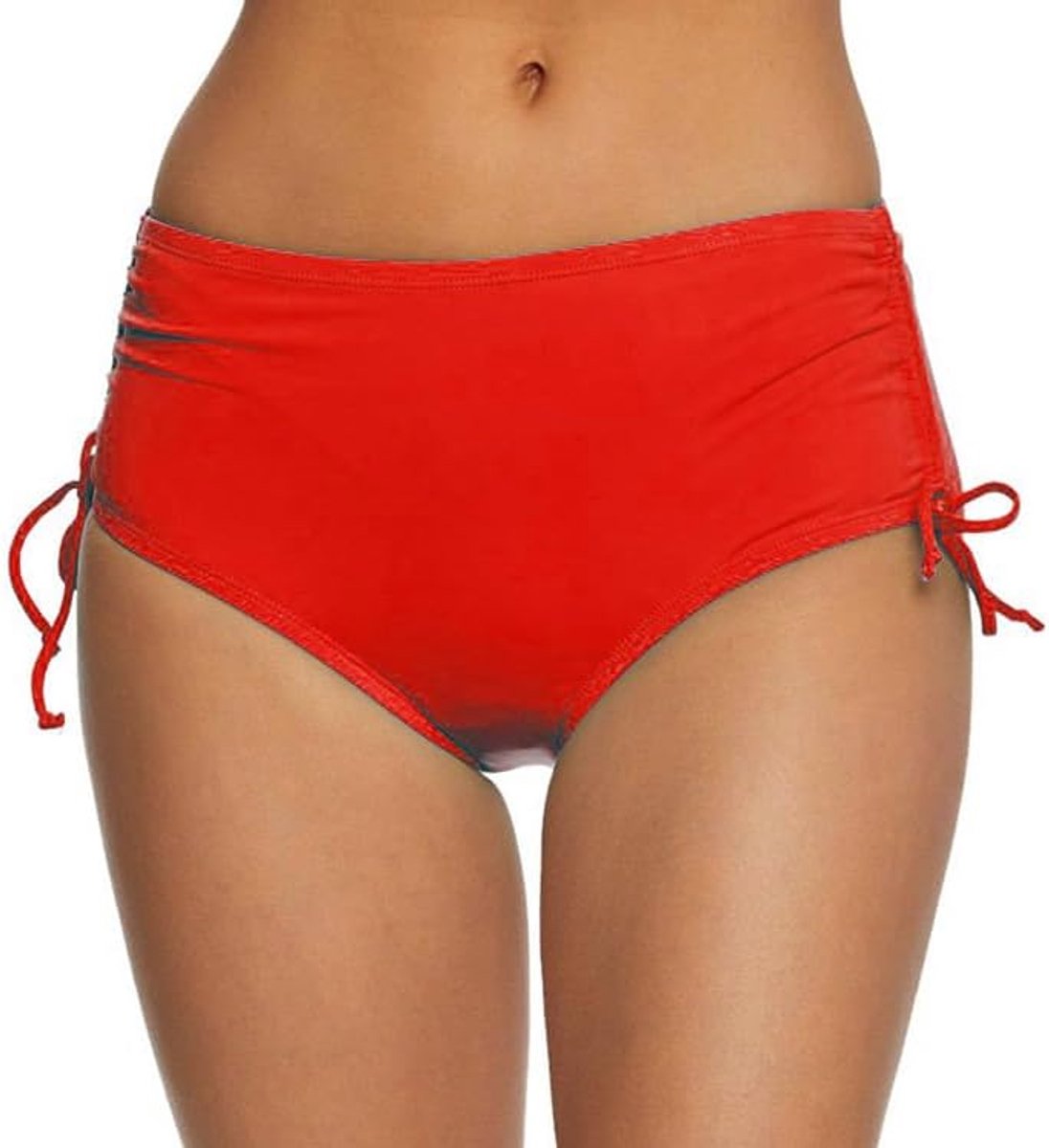 Bikinibroek voor dames met plooien en veters, sexy slip voor strand, zwemmen, strand
