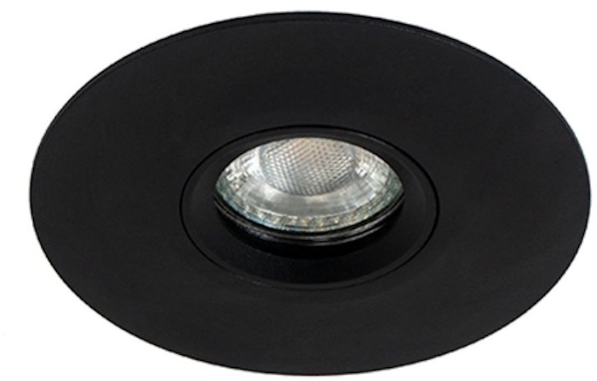 LED spot Rui rond zwart - 4000K - dimbaar - 12cm breed - 36° lichthoek