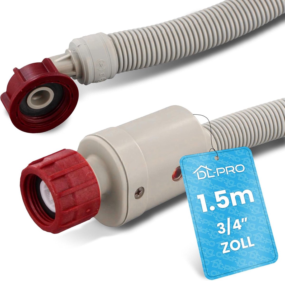 Inlaatkraan 1,5m 3/4 Inch - Aquastop Slang - Veiligheidsfunctie - Geschikt voor Wasmachine en Vaatwasser - ShopVlot