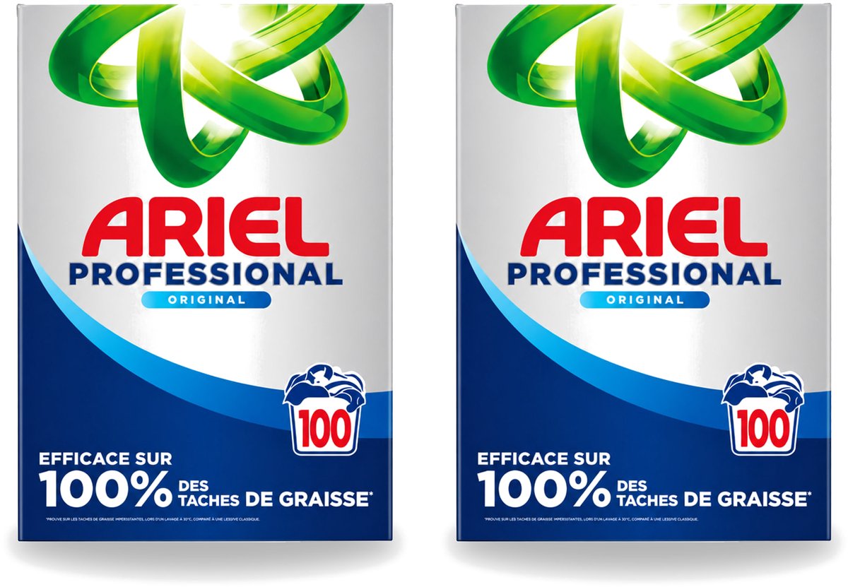 2 x Ariel – Waspoeder – Professional Regular – 100 wasbeurten - 5,5 kg - Voordeelverpakking - 2 stuks