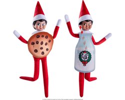 The Elf on the Shelf Claus Couture: MERRY MATCH-UPS / MELK & KOEKJES, 2 themakostuums inbegrepen, kledijset voor scout elf, 3+