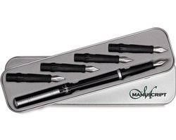 Kalligrafie Pen Set Klassiek Manuscript - 5 Delig Schrijfgerei