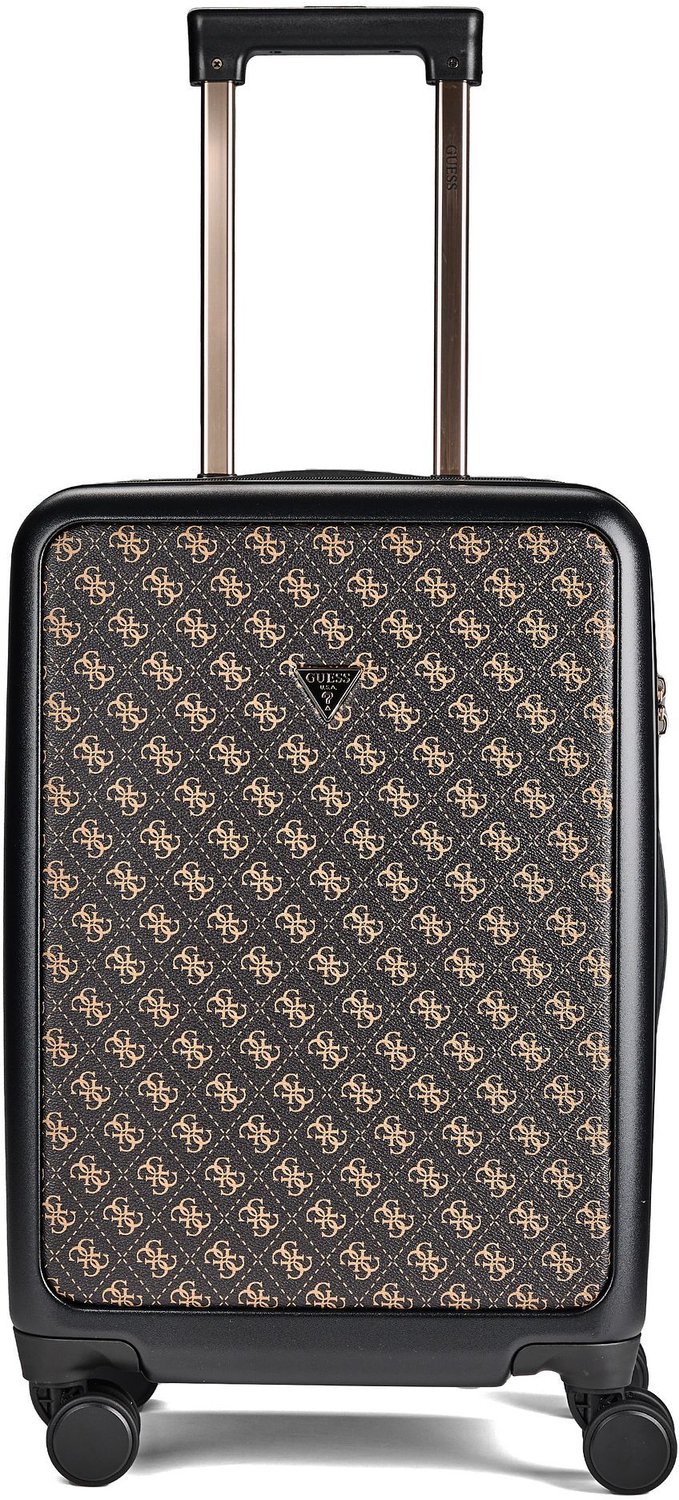 Guess Thorsteinn 4 wielen Trolley 55 cm - Harde bagage - TSA slot - brown logo