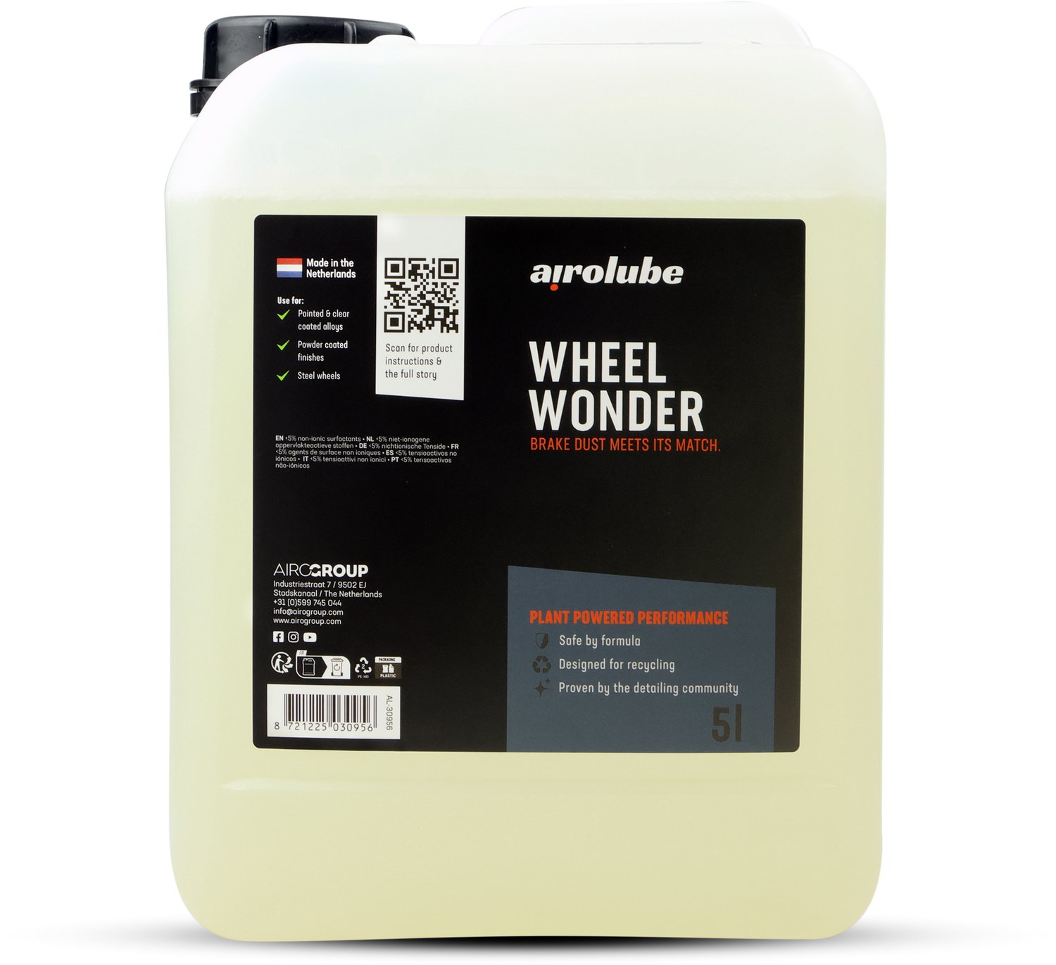 Airolube Wheel Wonder 500 ML – Krachtige Velgenreiniger – Verwijdert Remstof & Hardnekkig Vuil