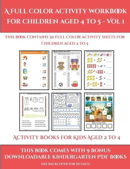 Activity Books for Kids Aged 2 to 4- Activity Books for Kids ... - cover