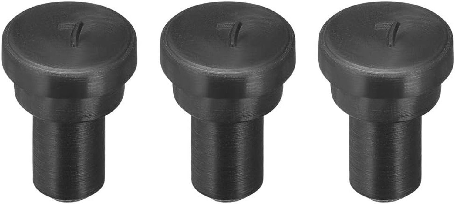 inzetstop voor kabelschroefverbinding 5,5 mm - rubber - afdichtingsgat 7 mm - ideaal voor waterdichte verbindingen Vemera - 3 stuks - Vemera