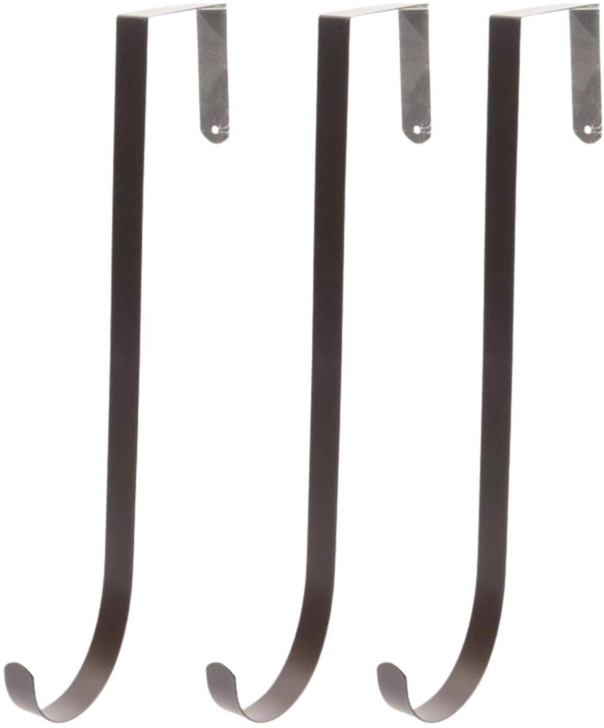 Decoris Kerstkrans hanger - 3x - 28 cm - ijzer - kerstkransen ophangen - deurhanger/haak - deurhanger – foto 2