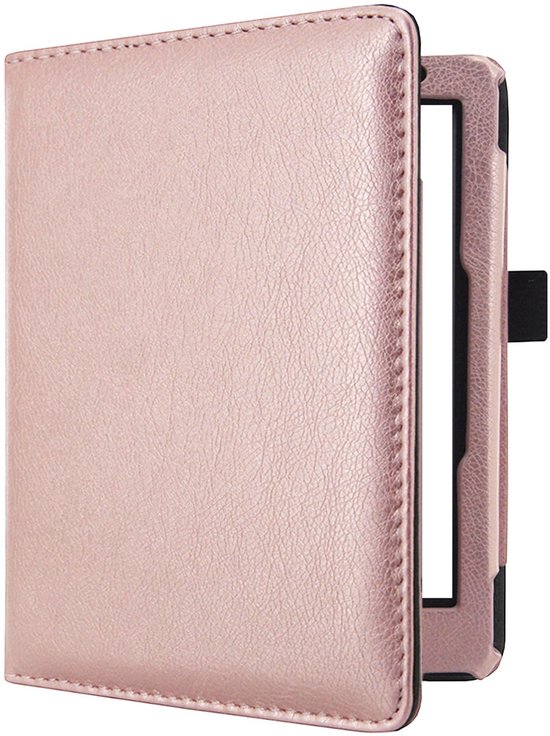 imoshion E-reader Hoesje - Geschikt voor Kobo Aura Edition 2 - Luxe Effen Bookcase - Roze van iMoshion — afbeelding 4