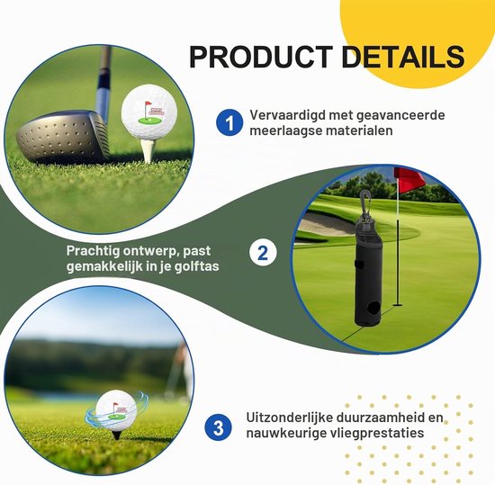 Golfballen cadeauset 6 stuks - gepersonaliseerd met opbergzak - grappige golfballen voor mannen en vrouwen - Vemera — afbeelding 3