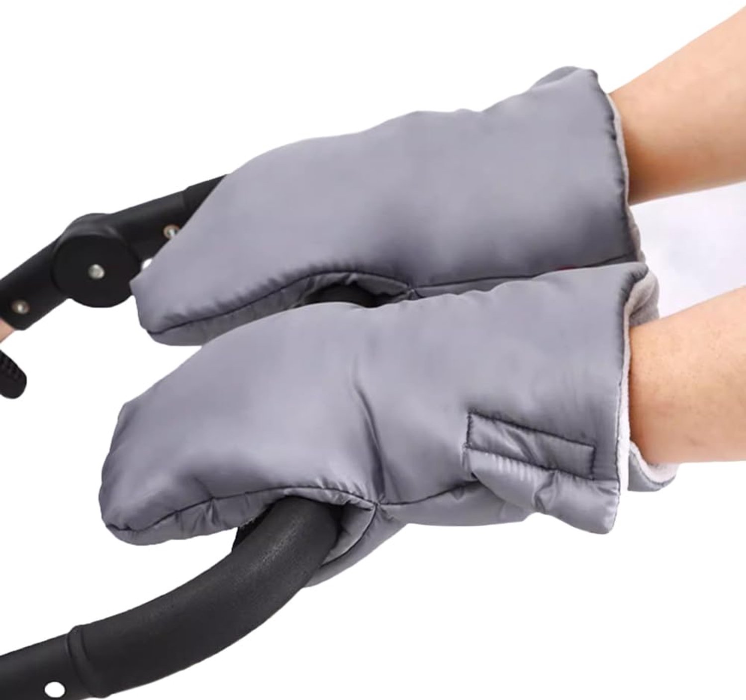 HisKes Warme kinderwagenhandschoenen voor de winter -Kinderwagen handmoffen – Universele kinderwagenhandschoenen - Waterdichte, warme en verdikte handschoenen voor winterse uitstapjes - 30*20 cm - Grijs