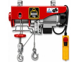 AREBOS elektrische takel lier - 400/800 kg - 1300W - voor werkplaats