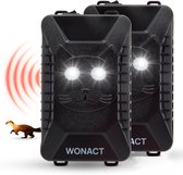 Wonact Marterverjager Auto 12V – 2 Stuks – Steenmarter Verjager Huis – Anti Marter - Muizenverjager - Auto, Huis, Tuin - 3 Stroomvoorzieningen (USB/AA Batterijen/DC-12V)