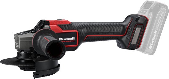 Einhell Professional Accu Haakse Slijper TP-AG 18/125-11 Q Li BL Solo - Power X-Change - 18 V/Li-ion - Ø125 mm - 9.500 t/min - Max. Snijdiepte: 33 mm - Snelspanmoer - Excl. Accu en Lader