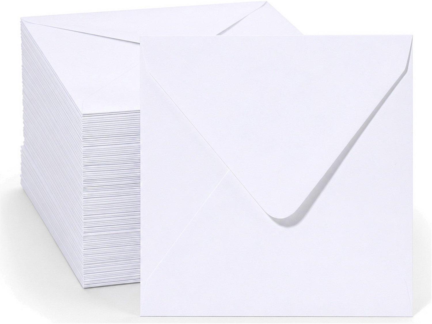 Enveloppen Wit 16x16 cm - 60 stuks - 120 gram - Vierkante Enveloppen voor 15x15 cm Kaarten - Wenskaart Envelop