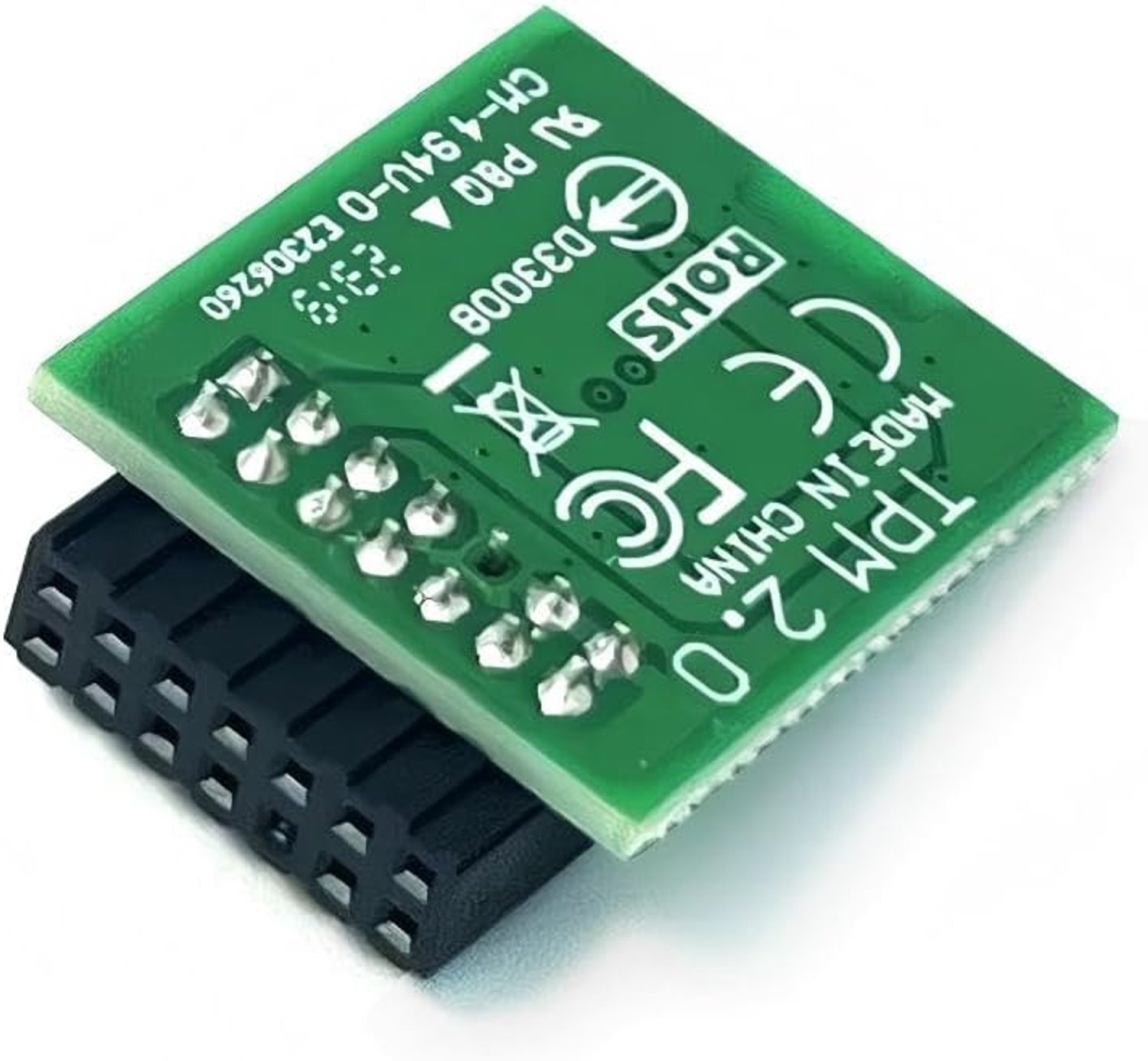 TPM 2.0 module - 14 pin - LPC interface - compatibel met Intel en AMD moederborden - ServiceTopper