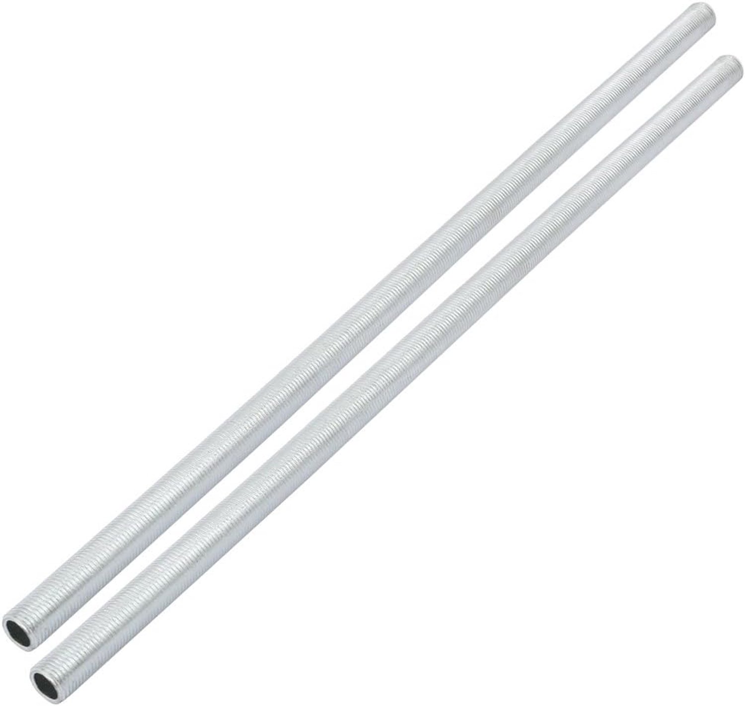 lamp nipple 300mm M10 - verzinkt metaal - 2 stuks - ideaal voor lampenbouw - Vemera