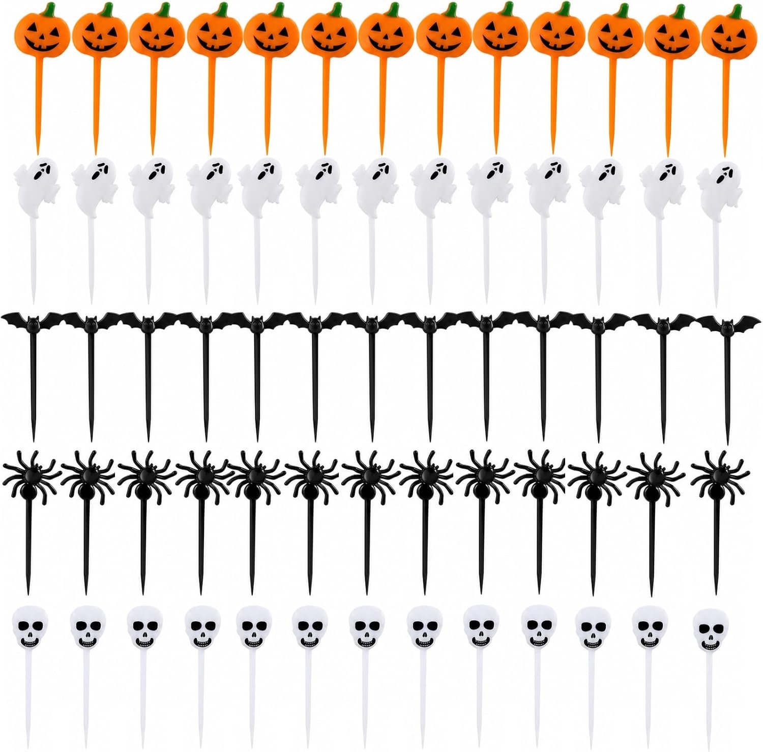 100 Halloween Cupcake Toppers, 5 Motieven