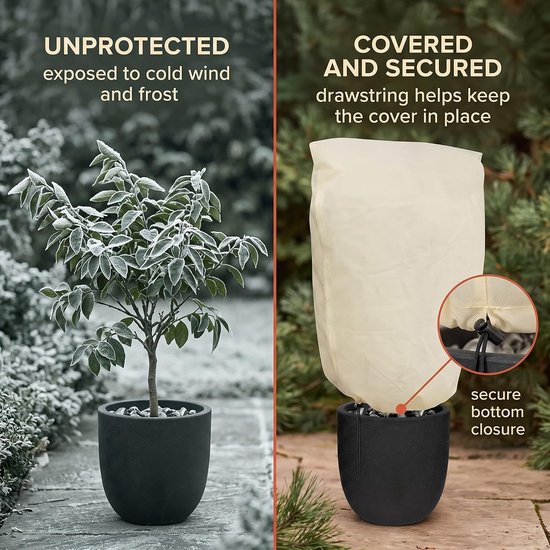 Winterbescherming voor planten, 100x80 cm — afbeelding 4