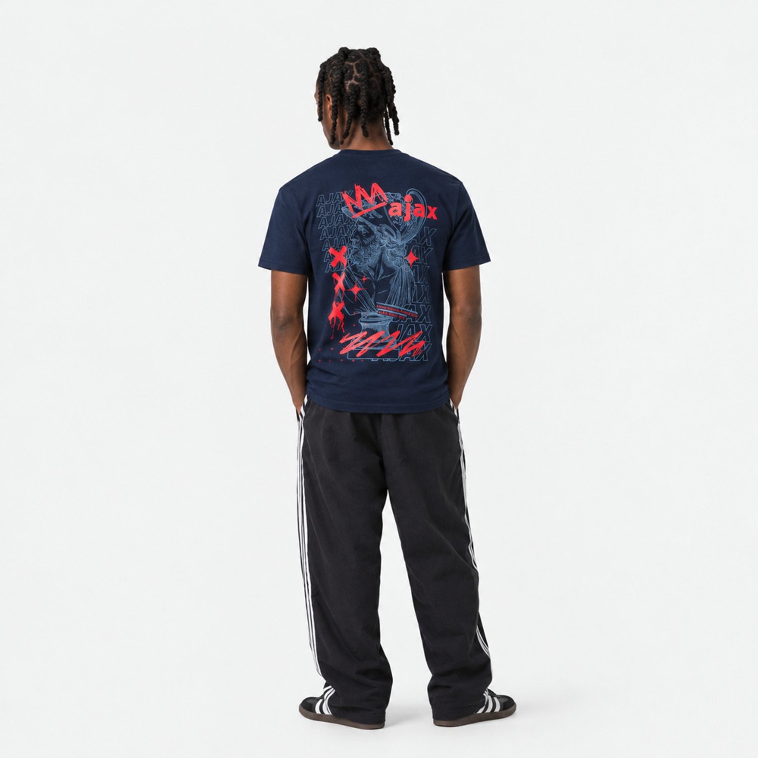 Ajax-t-shirt navy god senior