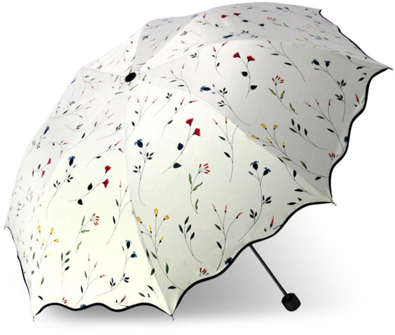 Pyreta - Paraplu 210T waterdicht - 8 baleinen - Wit - Diameter 100 cm