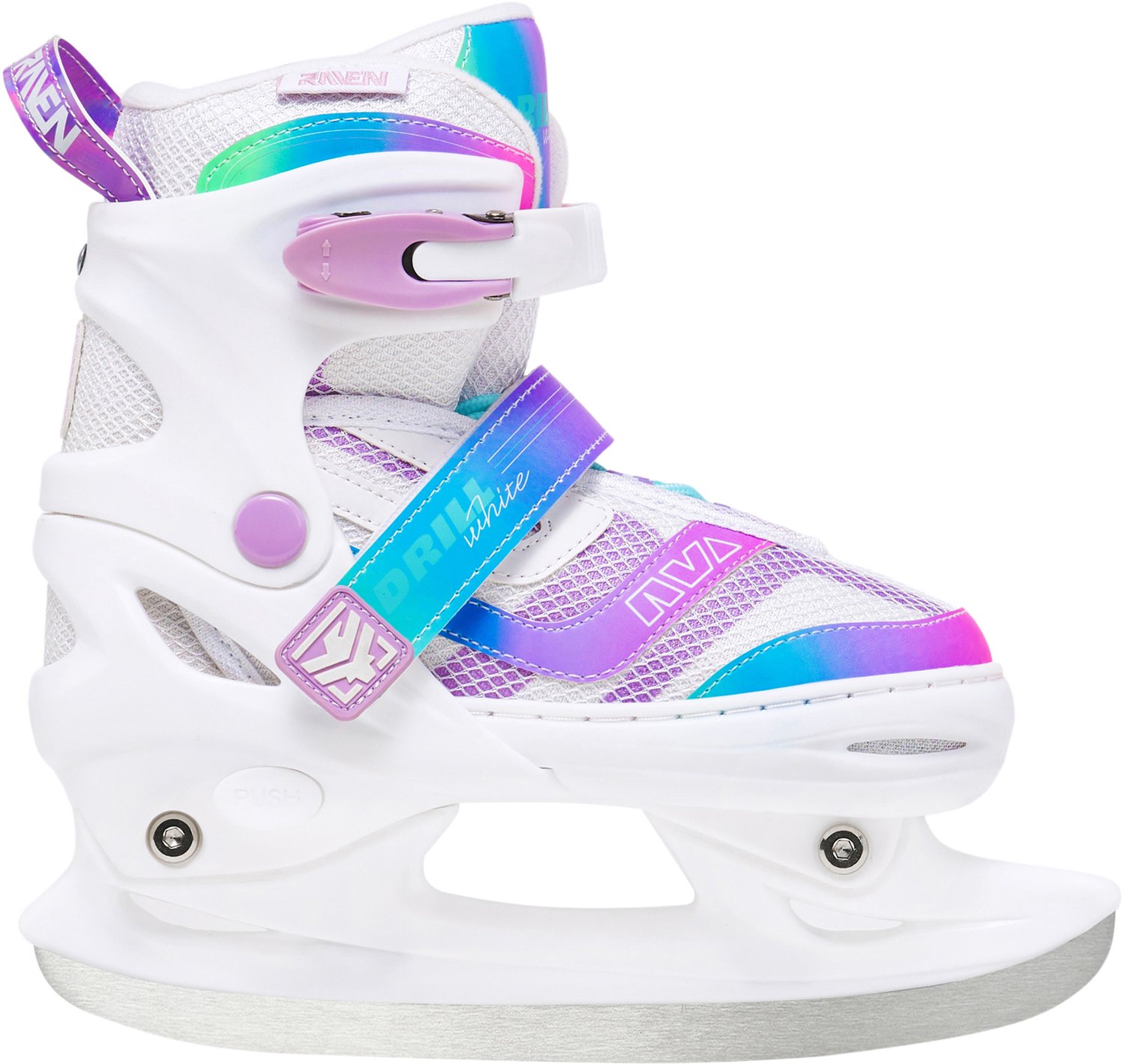 Rolschaatsen schaatsen ijshockeyschaatsen verstelbaar 4-in-1 Drill /Neo Chrome 27-30 Wit