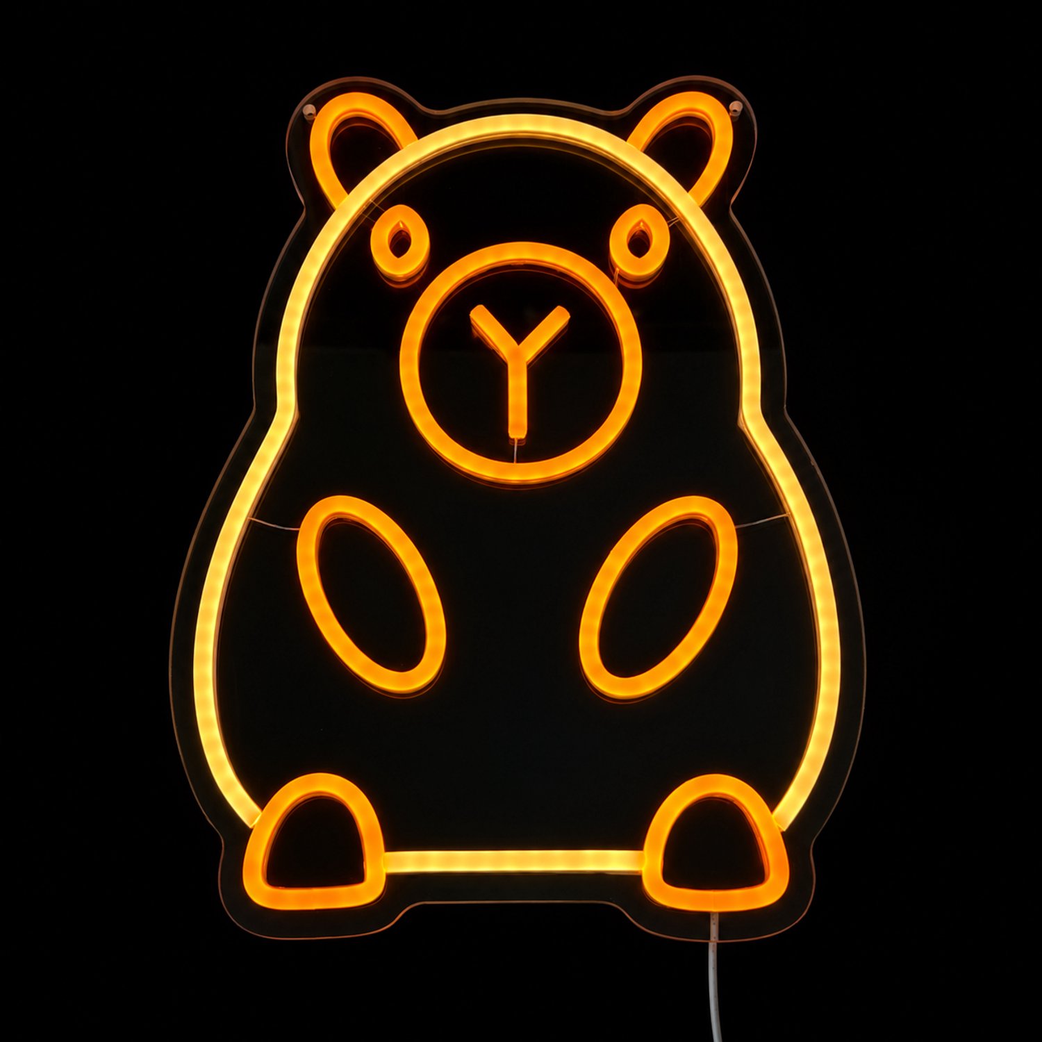 Neon Lamp - Capibara - Dimbaar - Incl. Ophangmateriaal - Neon Sign - LED Lamp - Verlichting - Wandlamp