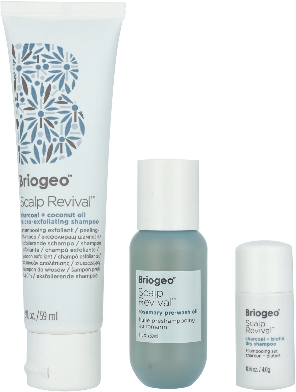 Briogeo Don't Despair, Repair! Strengthen + Repair Set 93 ml - Pre-Wash Oil 30ml/Dry Shampoo 4g/Micro-Exfoliating Shampoo 59ml