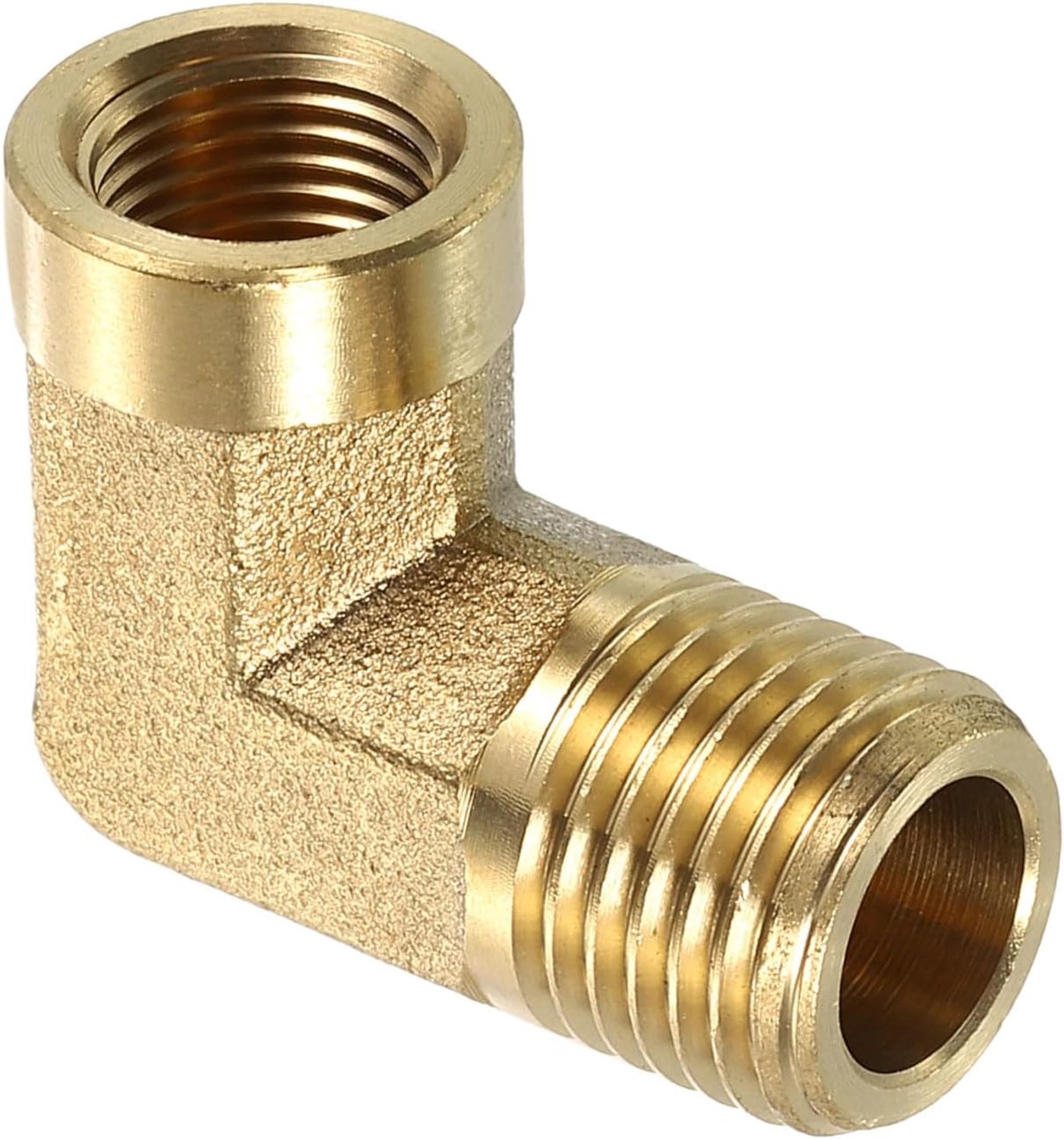 L-hoek buisschroefverbinding 28,6 x 23 mm - messing 90 graden - corrosiebestendig - voor vloeistof en gas - m-winkel