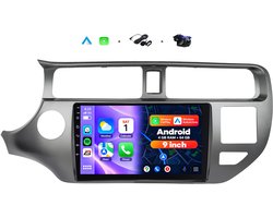 Boscer 2 Din Android 15 Autoradio - Geschikt voor Kia Rio (2012-2014) - Draadloos Apple Carplay & Android Auto - 4+64GB - 9 Inch HD IPS Touchscreen - GPS Navigatie - WIFI, Bluetooth & USB - Achteruitrijcamera & Microfoon