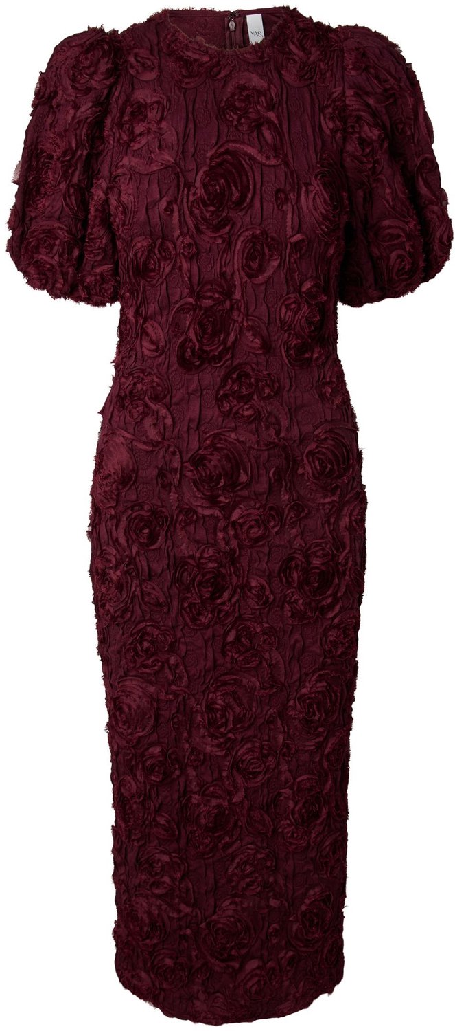 Yas maxi-jurk Maroon Banner1