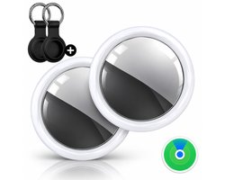 Darora Smart® Tracker - 2 Stuks - Apple Find My - GPS Tracker - Koffer Tracker - Bagage Tracker - Sleutelvinder - Keyfinder - Sleutelhanger Geschikt voor AirTag - Airtag-Sleutelhanger