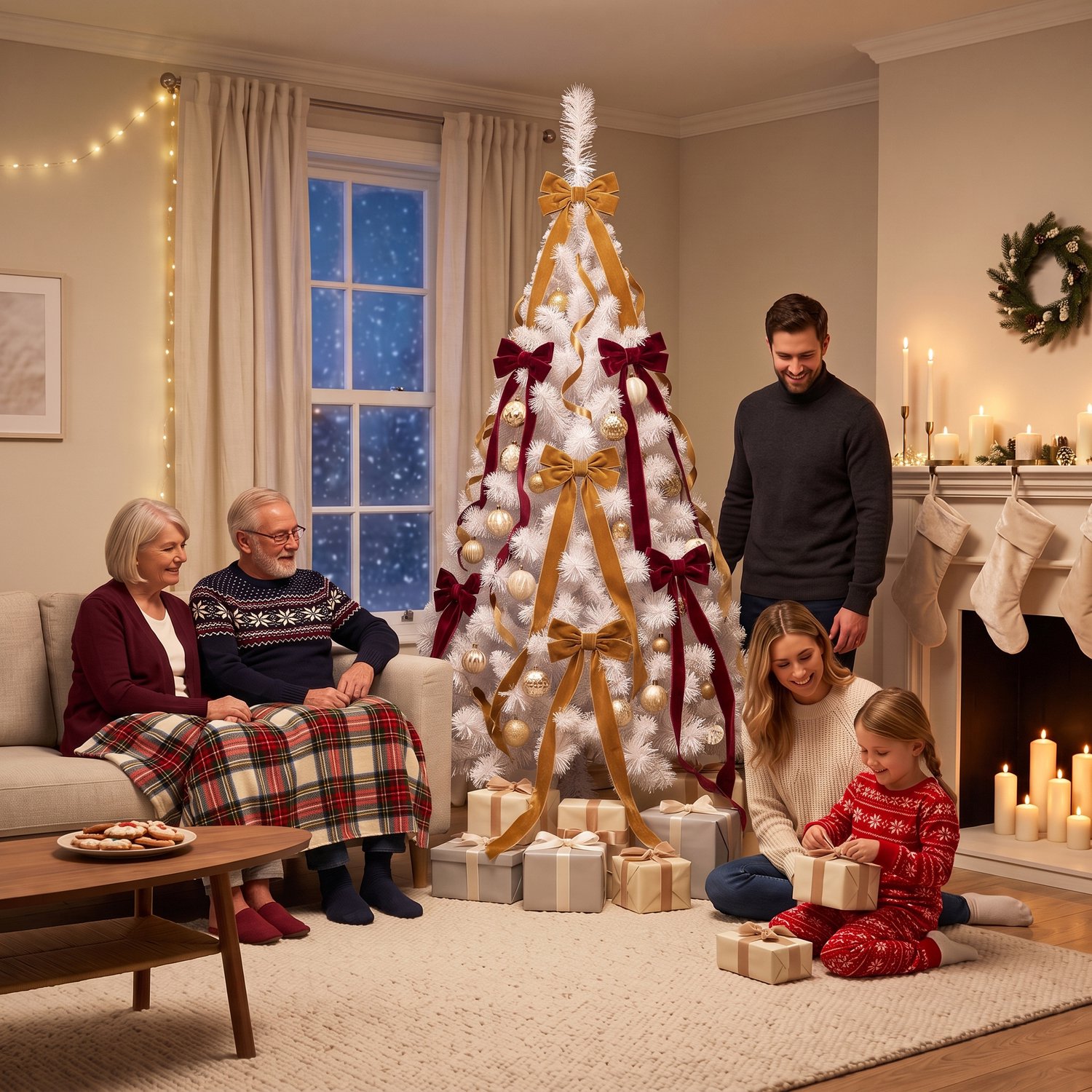 Kerstboom – 210cm Kunstkerstboom – Wit PVC – met Standaard – foto 8