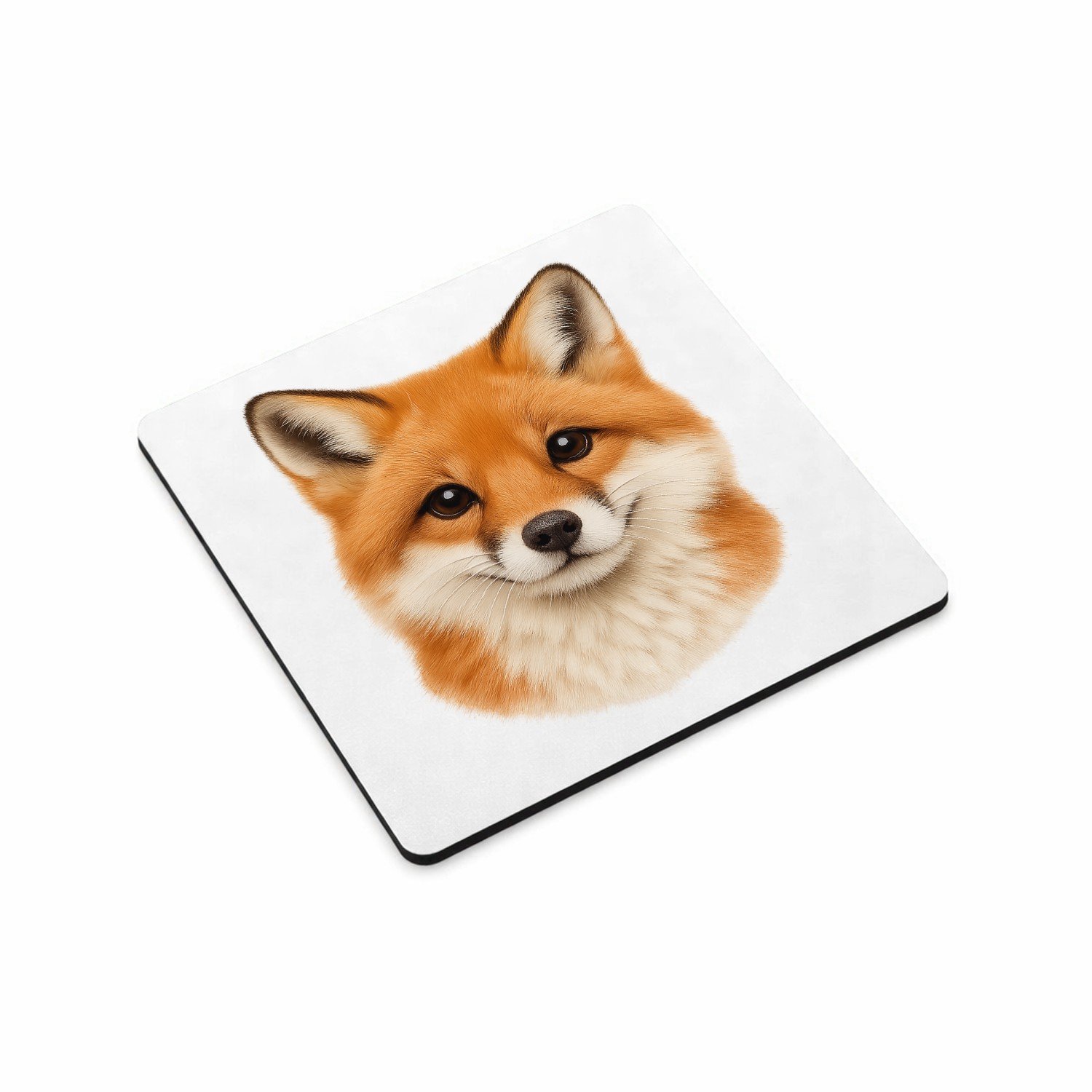 Mr Cadeautjes MDF magnetische fotolijst vierkant 9,5 - design Een groot, centraal dierenportret met luxe uitstraling en ru | cadeau Wit
