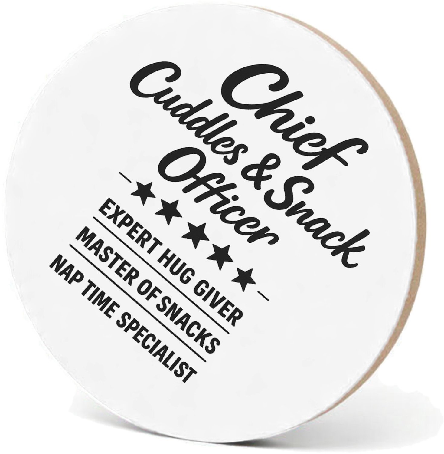 Mr Cadeautjes MDF fotolijst - design Een luchtige 'professionele titel' met een knipoog voor een | cadeau Wit