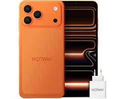 HOTWAV A17 Pro Max smartphone met Android 16 - 4 GB+128 GB opslag - mobiele telefoon 5160 mAh - Goedkope smartphone - Oranje