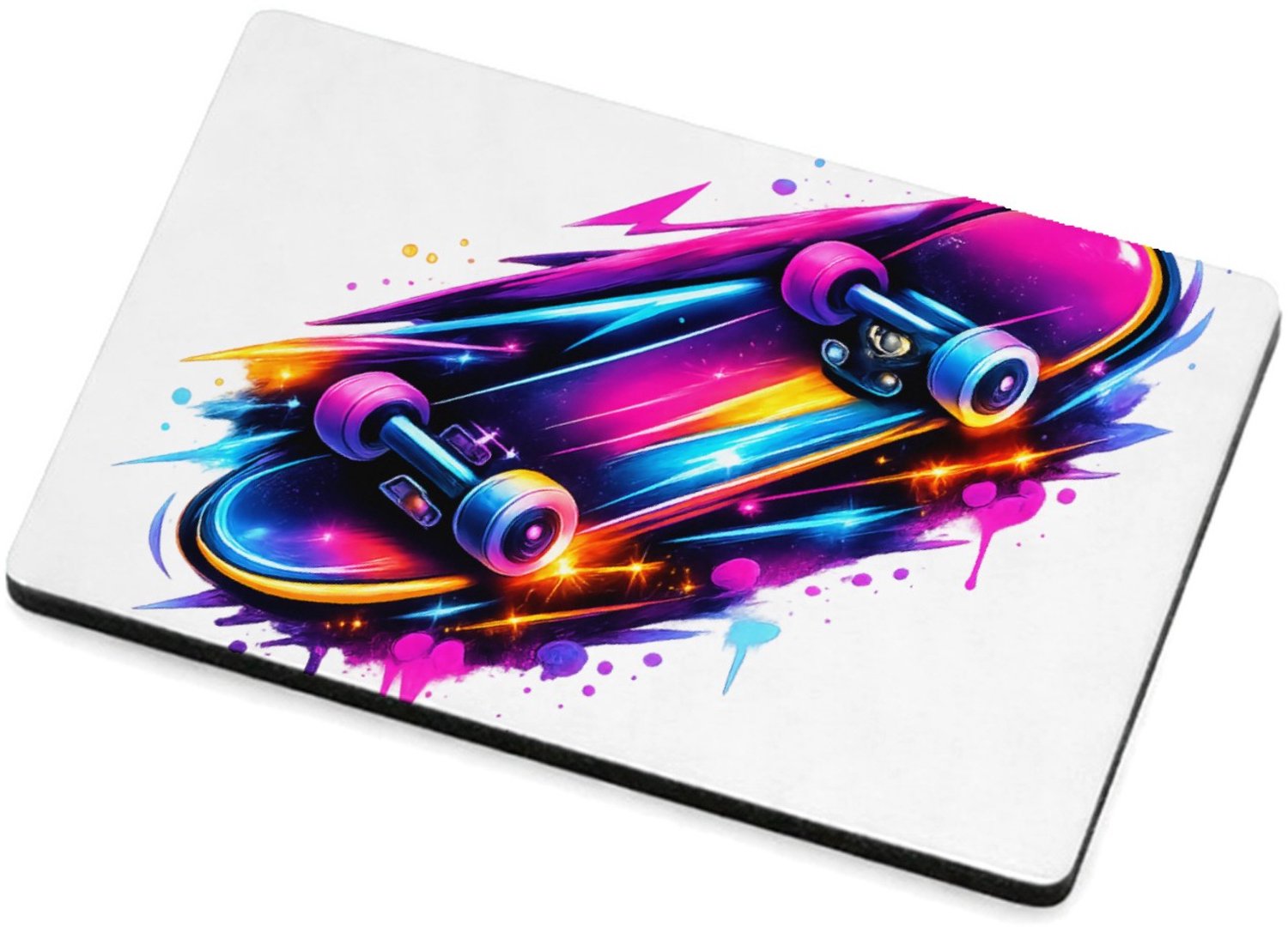 Mr Cadeautjes MDF magnetische fotolijst 7,5 x 5 - design Neon sportenergie met een futuristische uitstraling | cadeau Wit