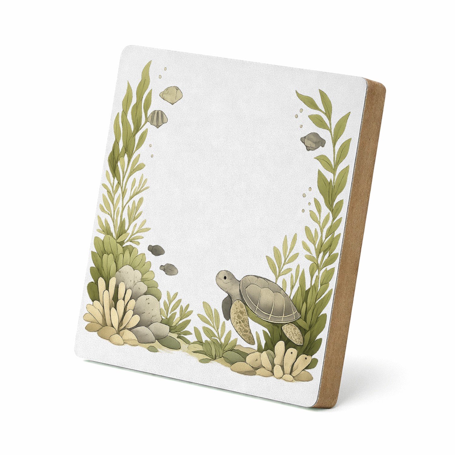 Mr Cadeautjes MDF staande fotolijst 15,2 x 15,2 - design Onderwater-omlijsting met luchtige kern | cadeau Wit