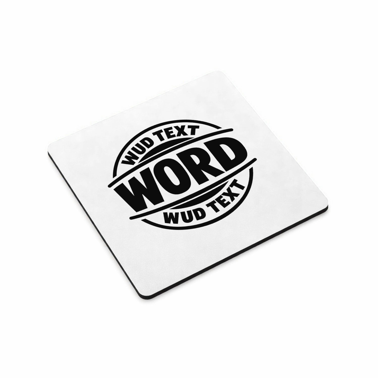 Mr Cadeautjes MDF magnetische fotolijst vierkant 9,5 - design Ronde badge met vrolijke botsing tussen leeftijd en hobby | cadeau Wit